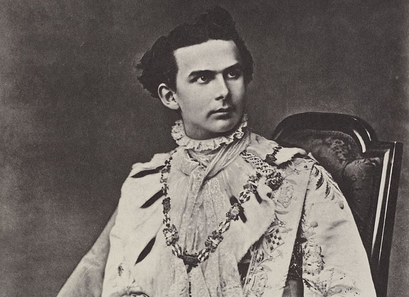 King Ludwig II sitting on a chair