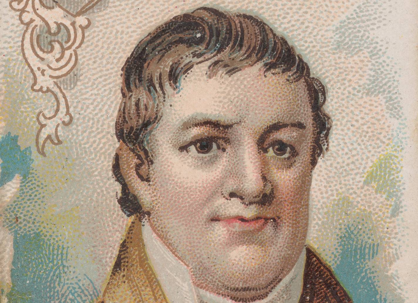 John Jacob Astor portrait in brown suit