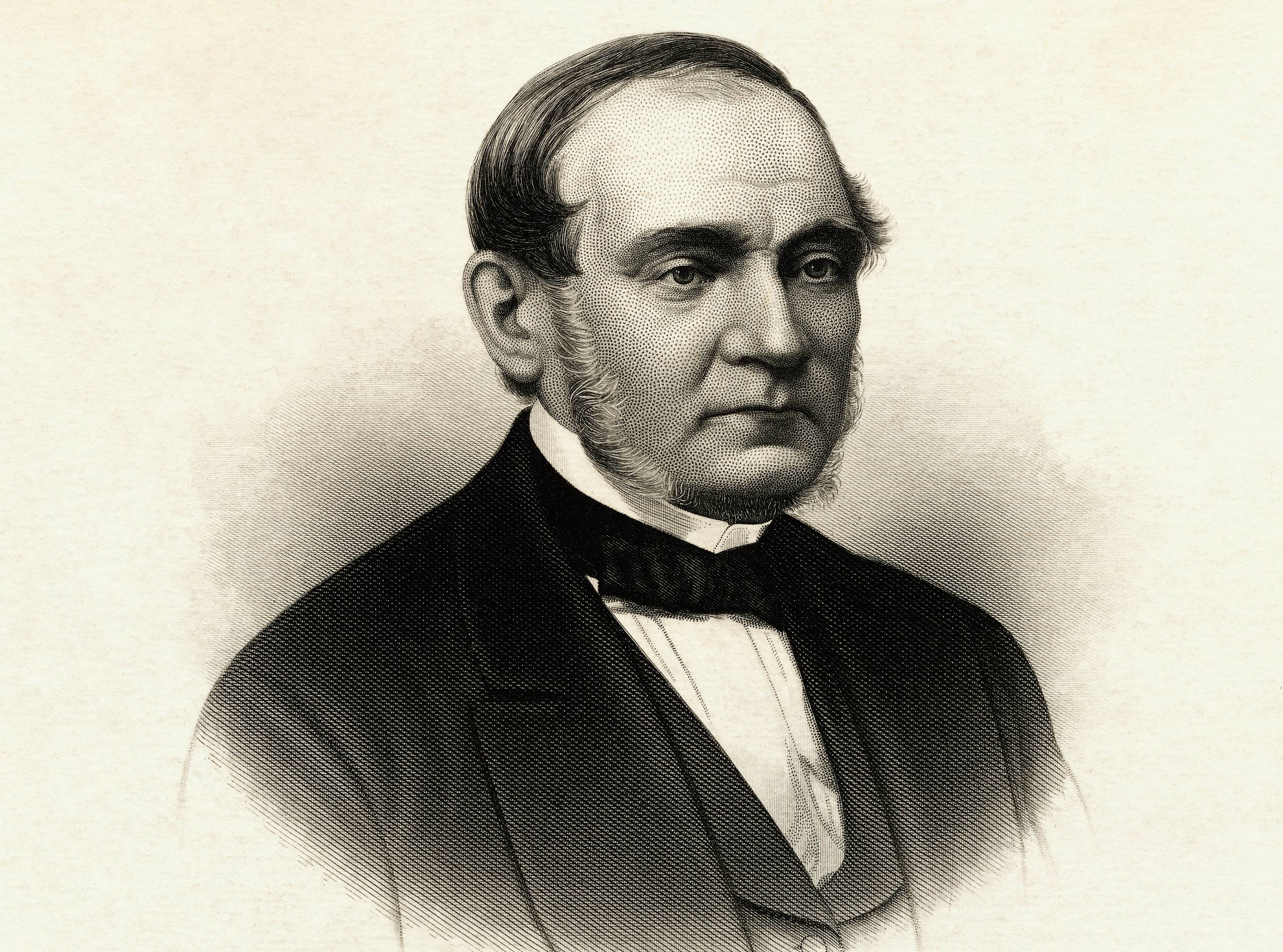 William Backhouse Astor, portrait in black suit