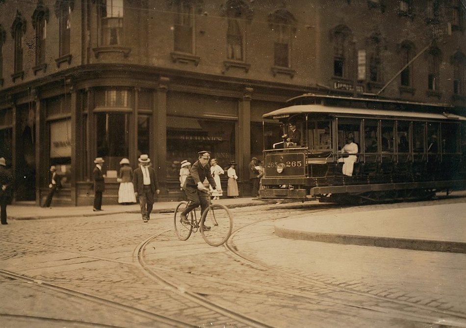 Young messenger in New Bedford.