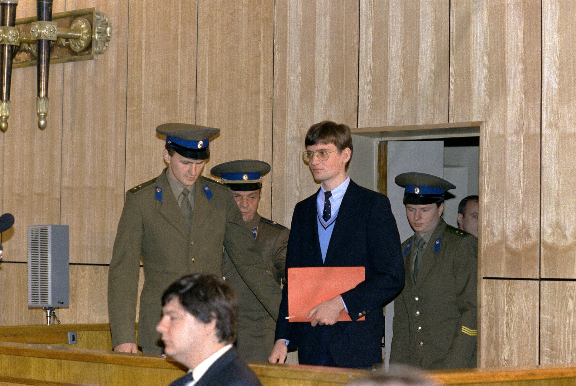 German private pilot Mathias Rust in Moscow's court