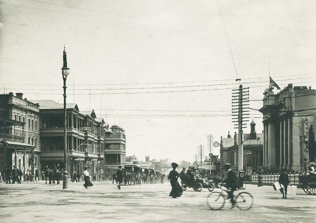 North Terrace looking west in 1908