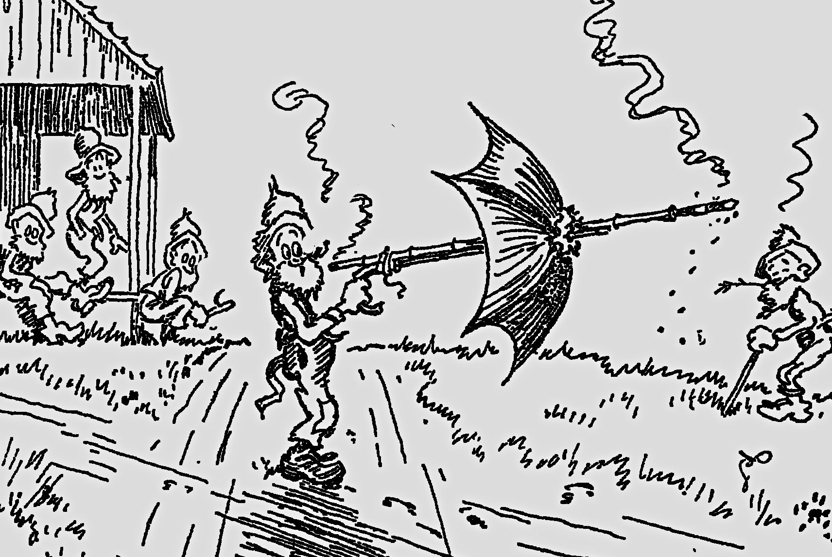 Exploding cigar comic in 1919