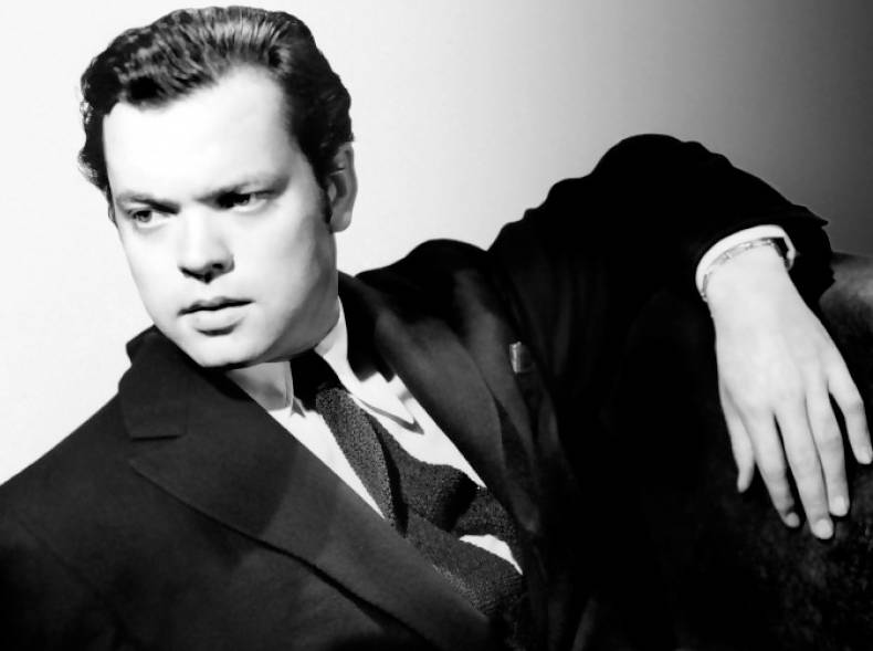 Photograph of Orson Welles, likely to have been taken in 1941 in black suit