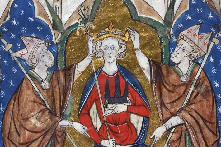 Portrait Painting of Henry III depicted in a manuscript 