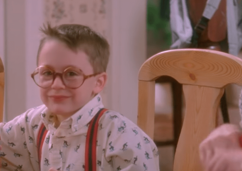 A screenshot from the movie Home Alone