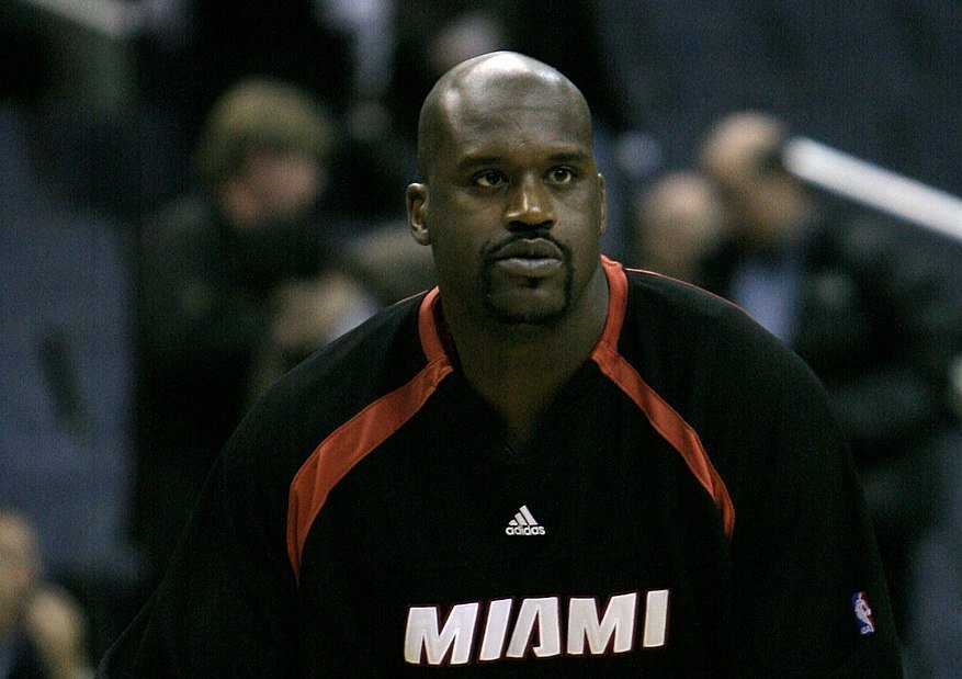 Shaquille O'Neal at the Washington Wizards v/s Miami Heat game