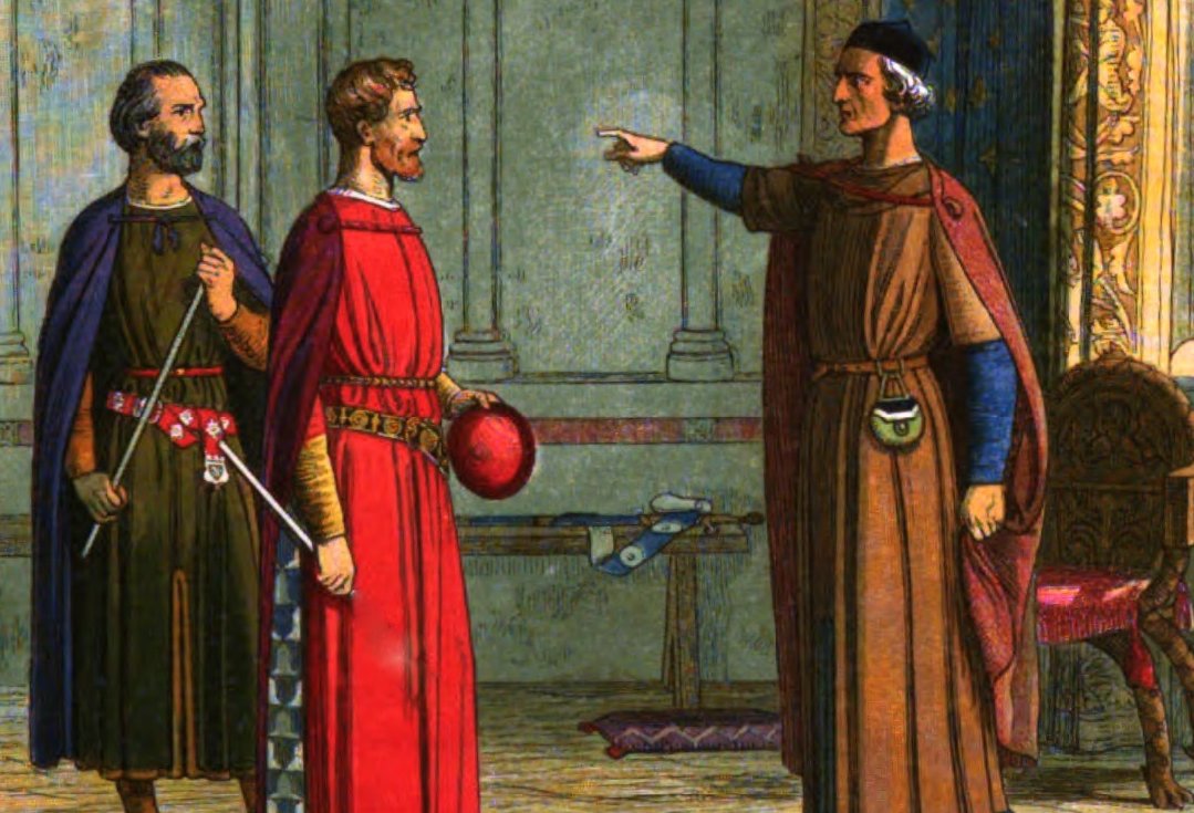 Edward I threatens Roger Bigod, 5th Earl of Norfolk
