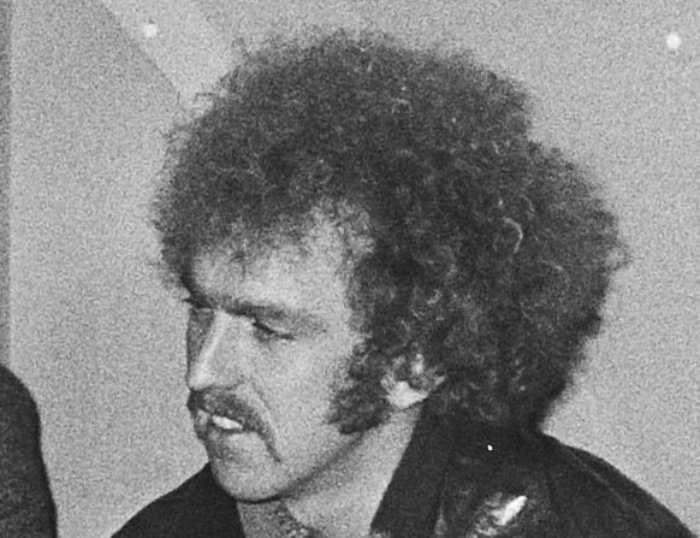 Grayscale Portrait Photo of American singer, musician, songwriter Bernie Leadon