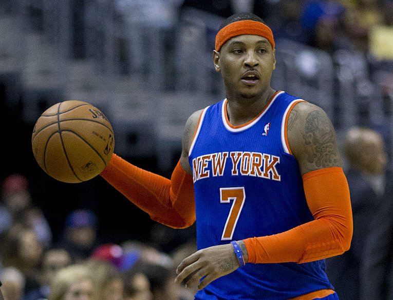 Carmelo Anthony with the New York Knicks