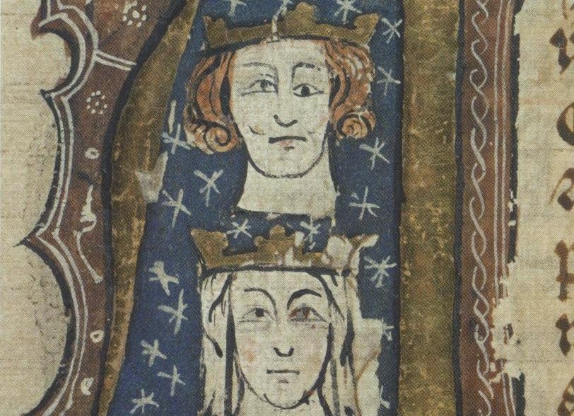 Edward I of England and Eleanor of Castile wearing their crowns