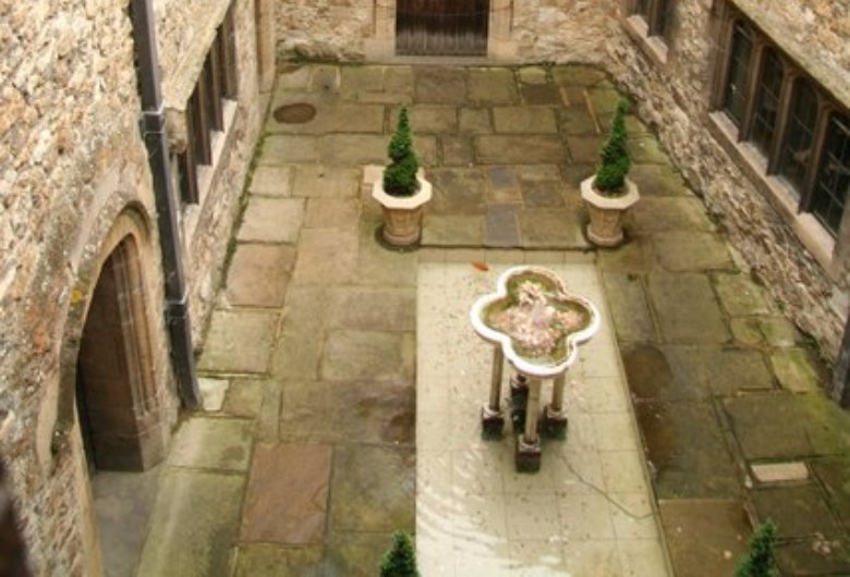 The central court of the Gloriette at Leeds Castle