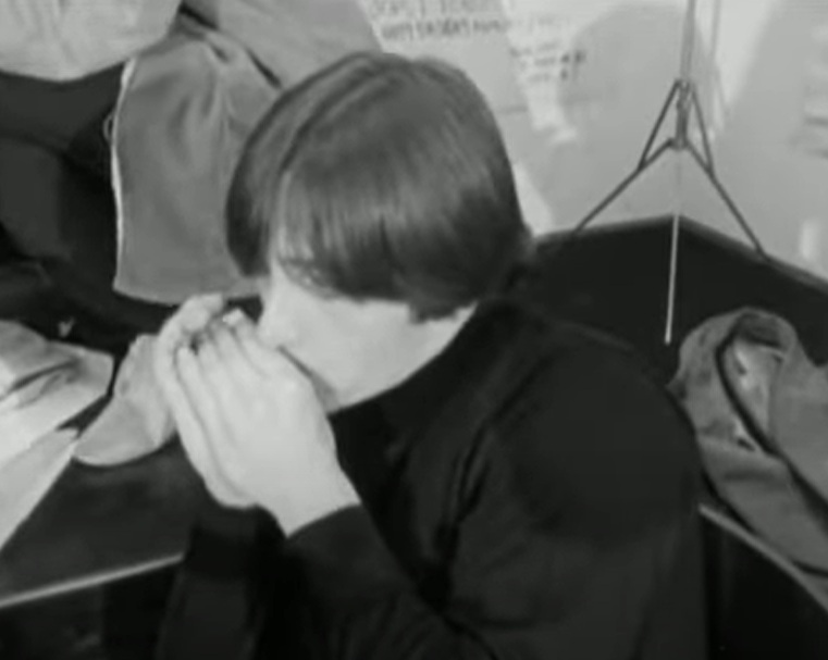 A visually captivating still taken from a pivotal moment in the Concert by The Byrds 1966