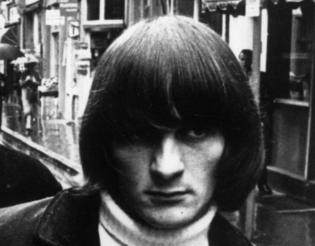 Grayscale Portrait Photo of American singer-songwriter Gene Clark