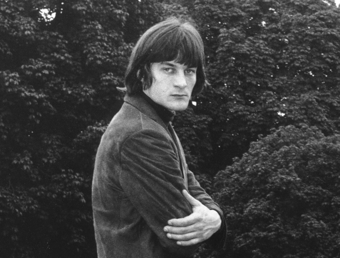 Grayscale Portrait Photo of Singer and songwriter Gene Clark