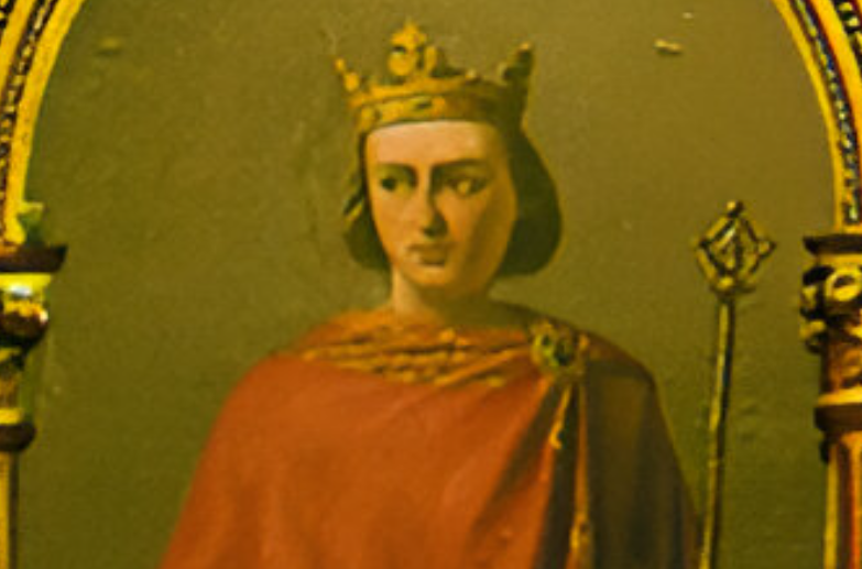 Theobald II, in the Throne Room of the Palace