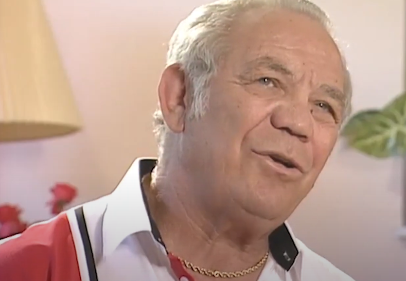 Harry Haft giving an interview