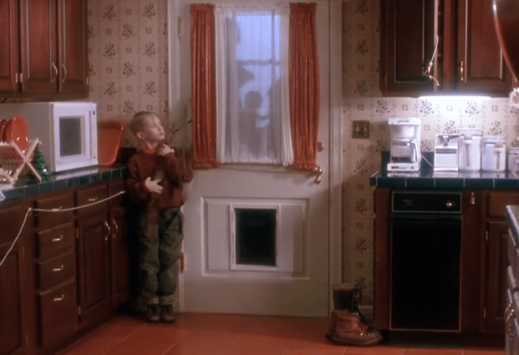 A screenshot from the movie Home Alone