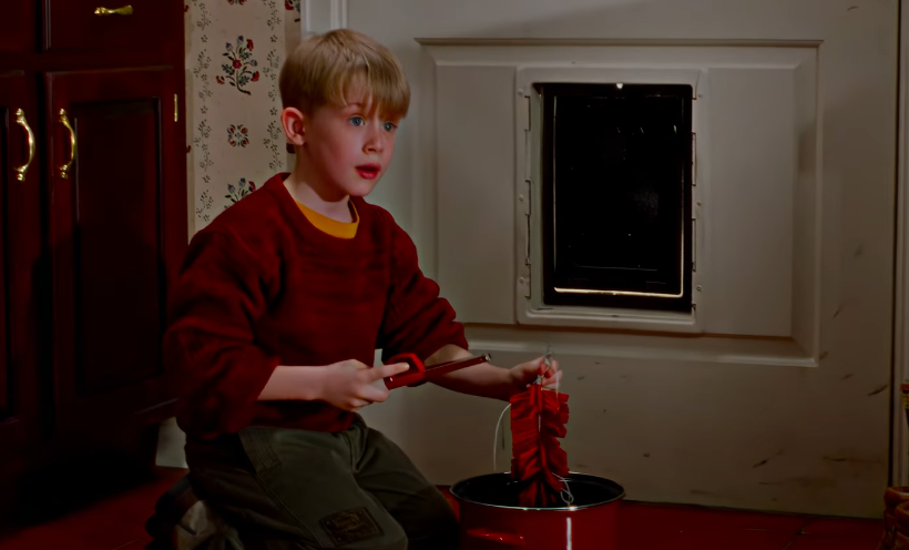 A screenshot from the movie Home Alone