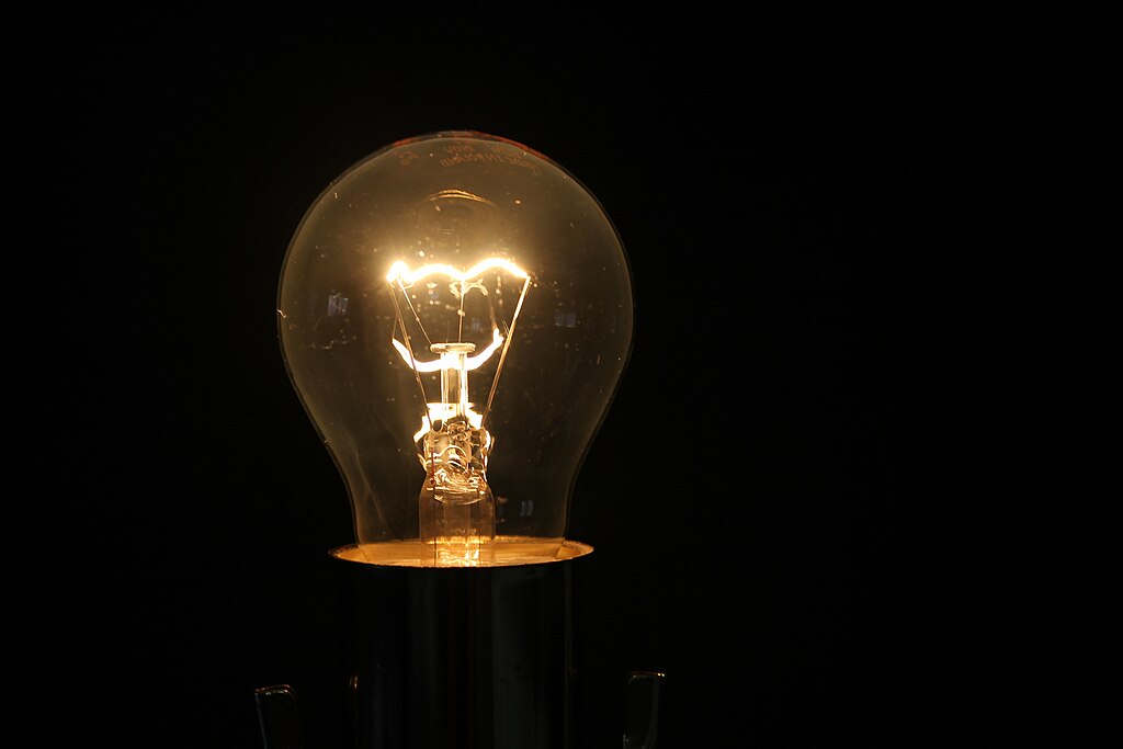 Light bulb closeup
