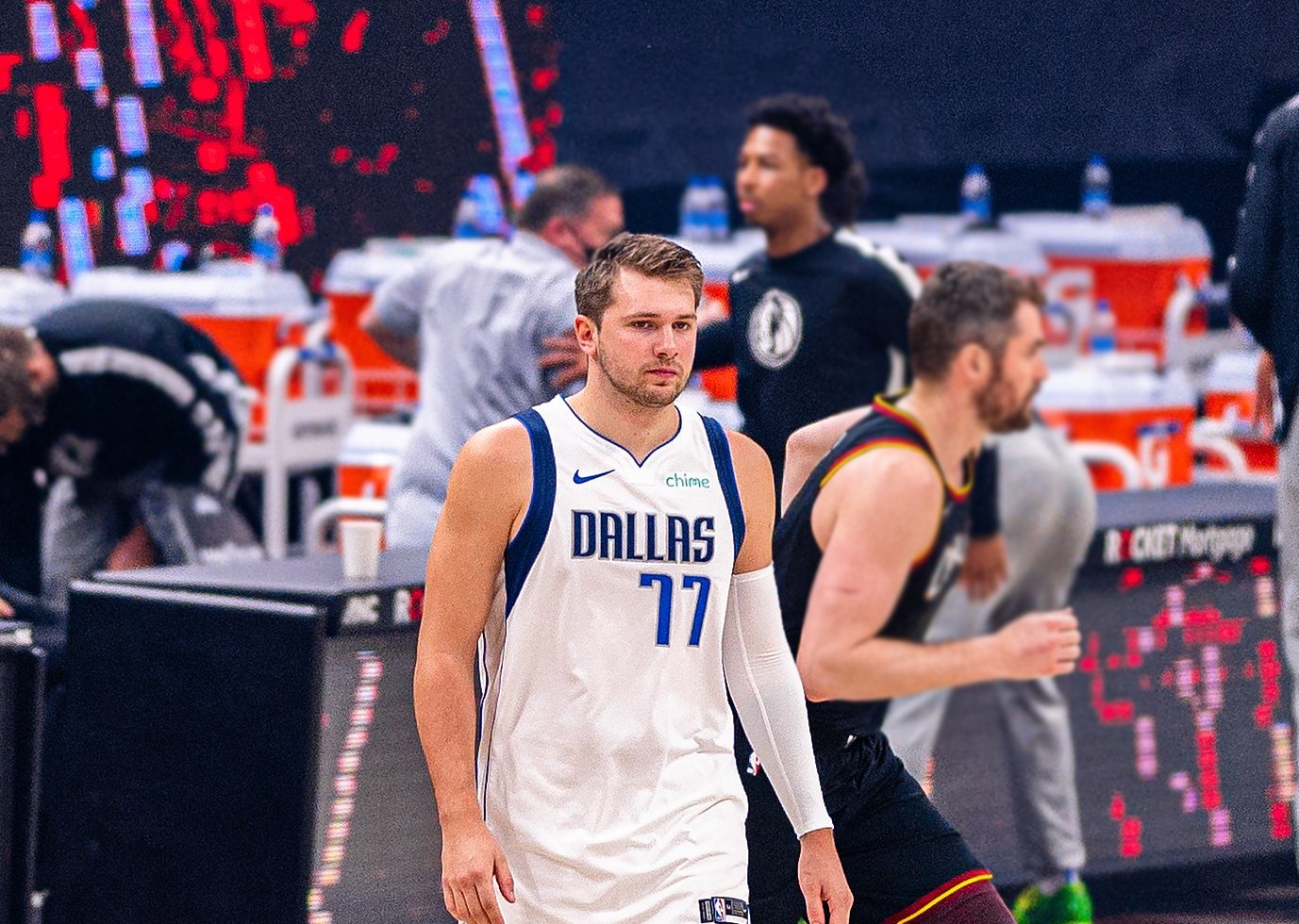 Luka Doncic of the Dallas Mavericks