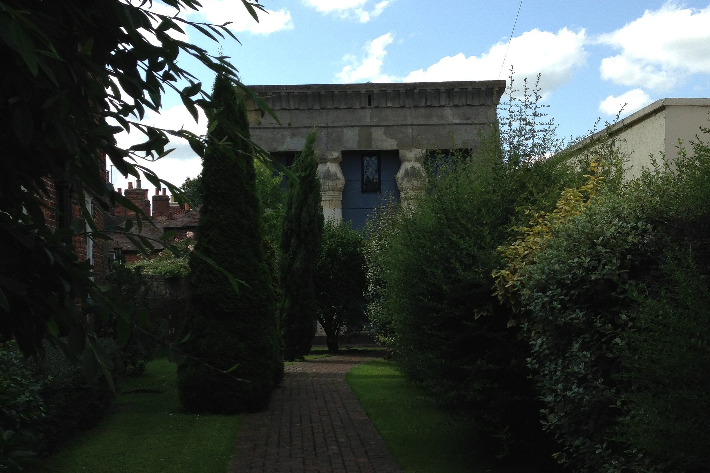 Garden and the Old Synagogue in Canterbury