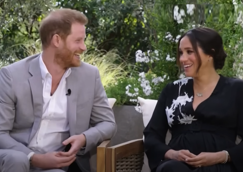 Screenshot from Oprah With Meghan And Harry - 2021