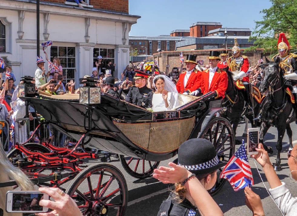 Prince Harry, Duke of Sussex and Meghan, Duchess of Sussex leave Windsor Castle - 2018