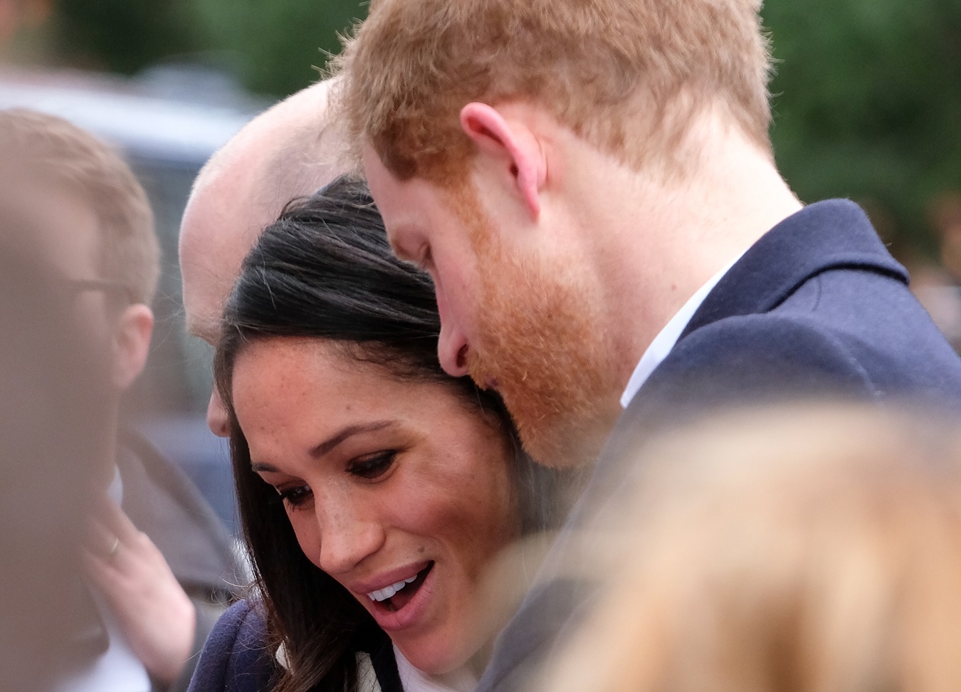 Prince Harry and Meghan Markle in Birmingham, UK.