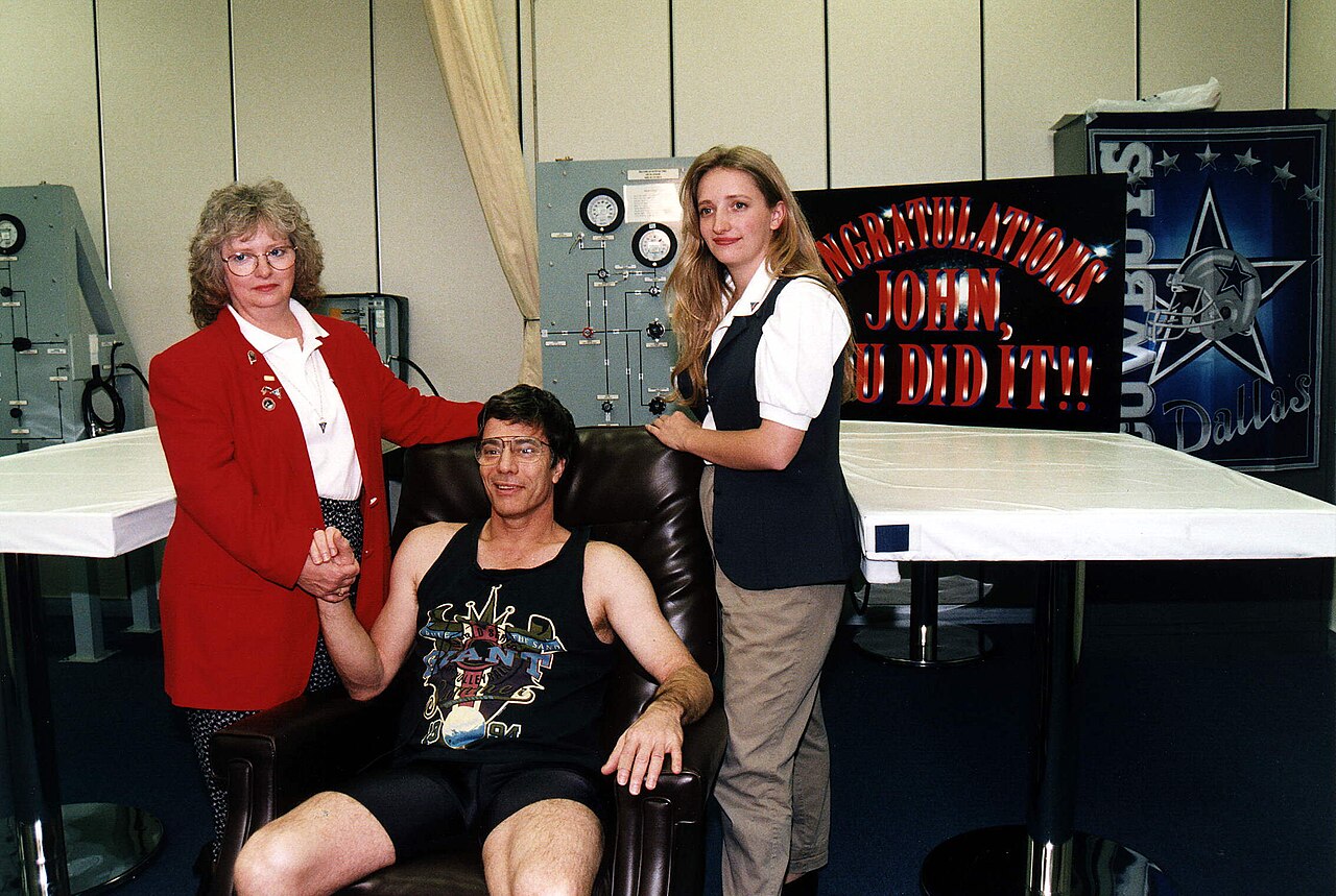 John Blaha With Wife And Daughter 