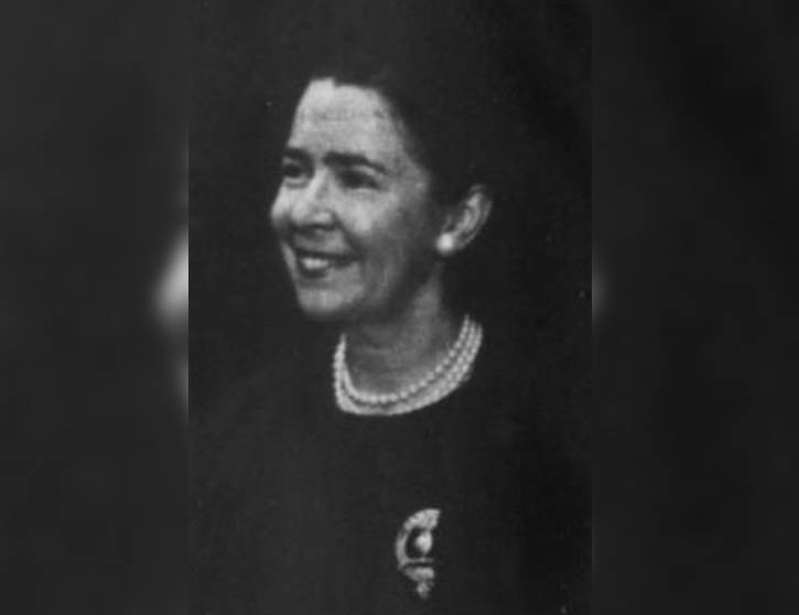 Lady Malcolm Douglas-Hamilton in black outfit