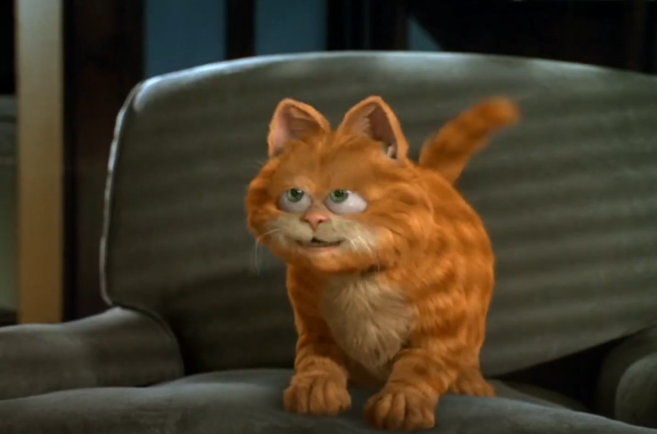 Screenshot of the movie Garfield: The Movie