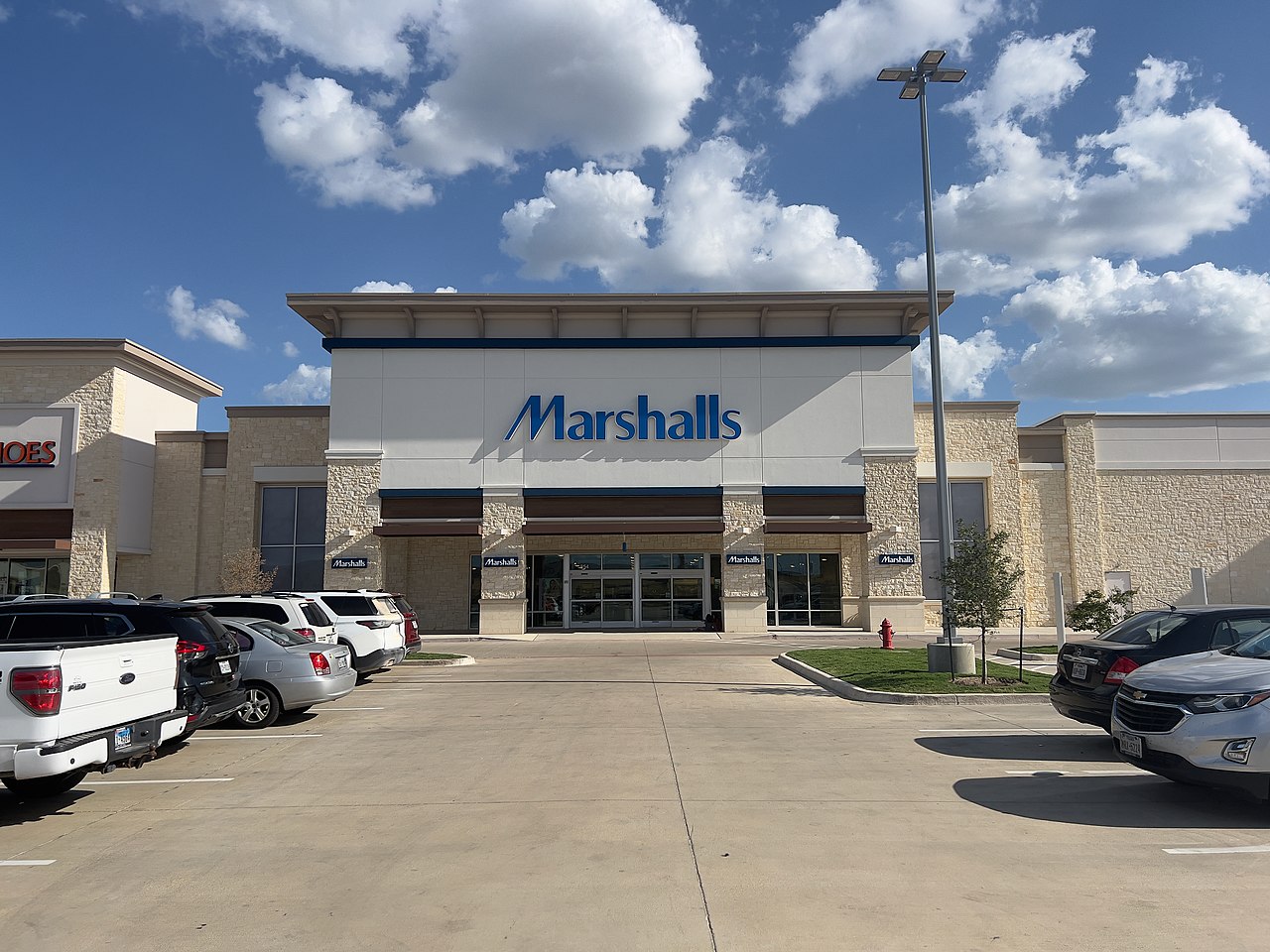 Storefront Of Marshalls Store At Brenham Crossing