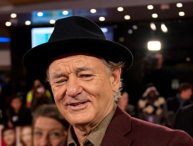 Bill Murray wearing black hat