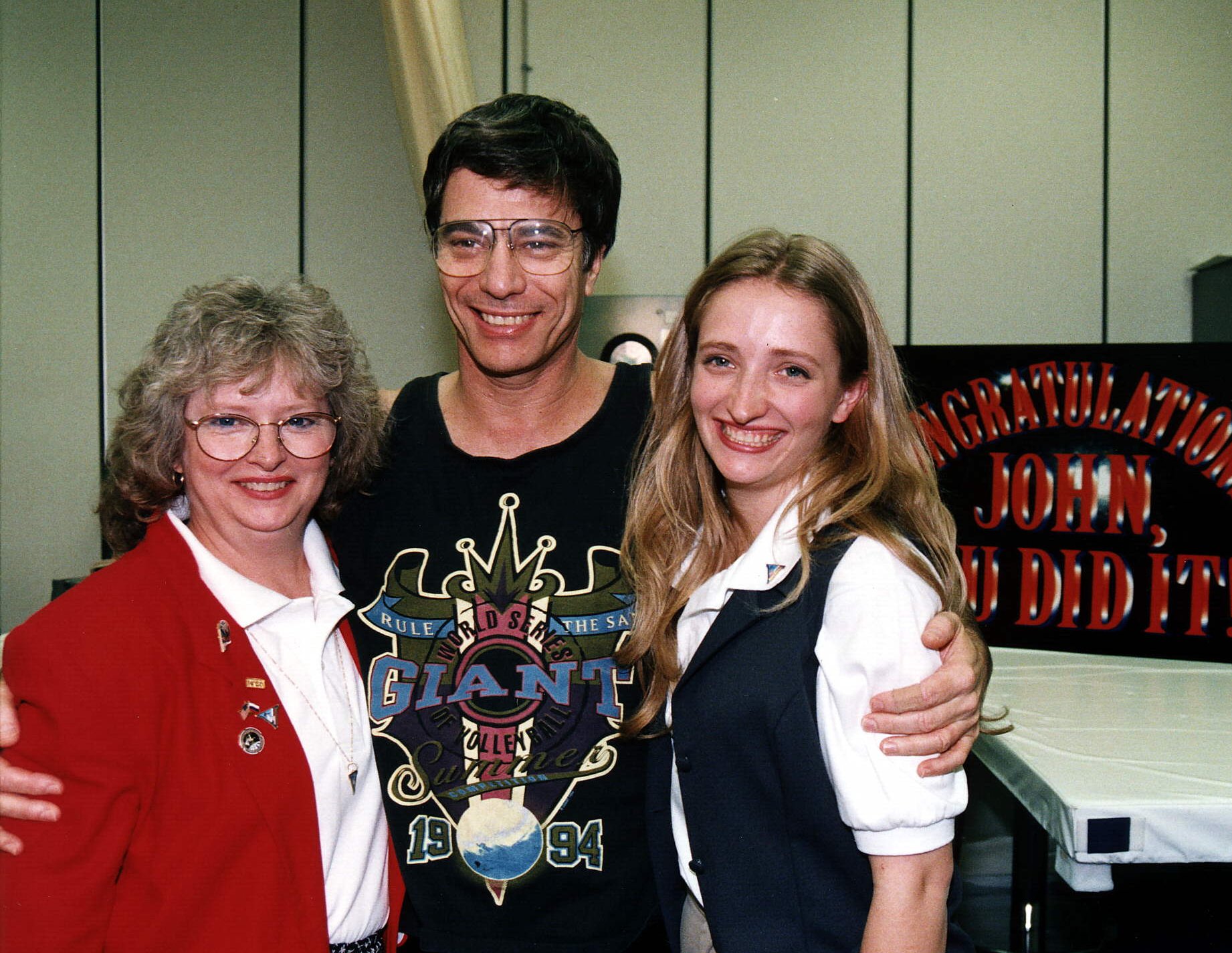John Blaha With Wife And Daughter 