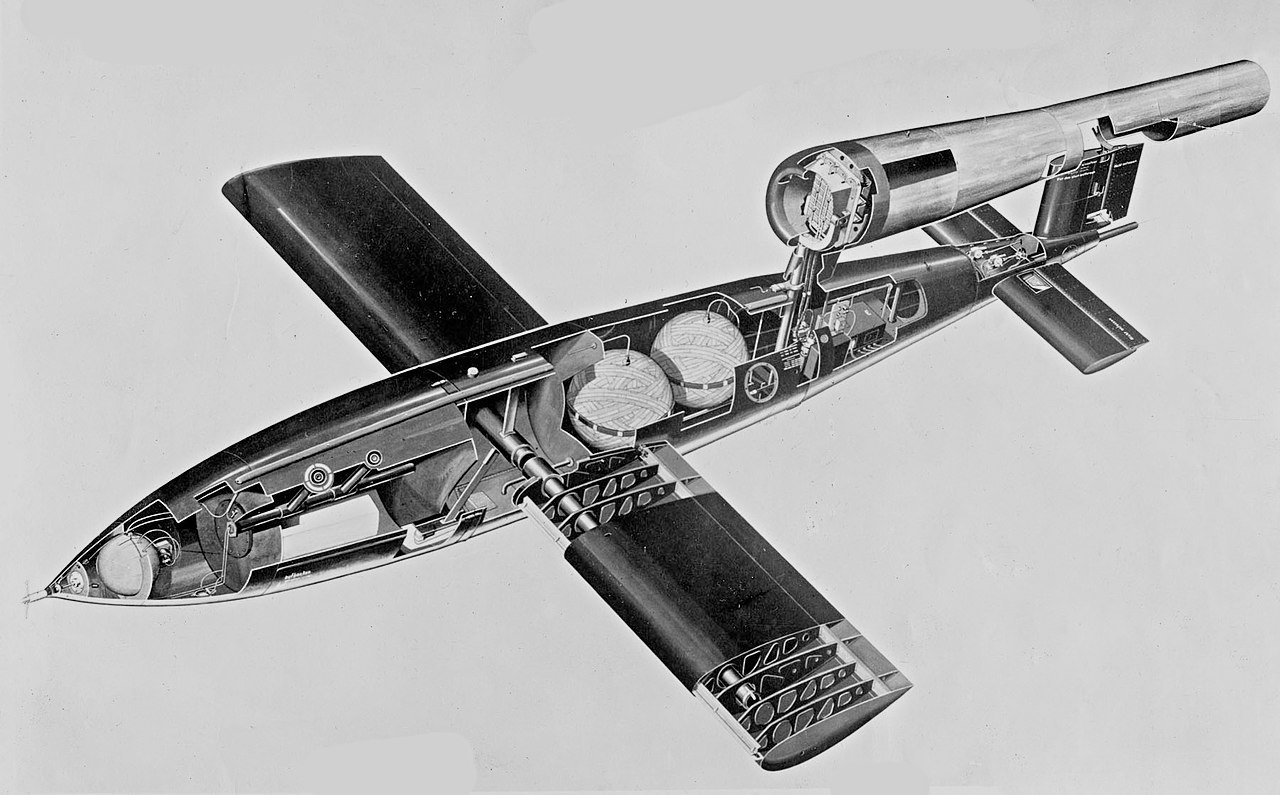Cutaway drawing of a V-1 showing fuel cells