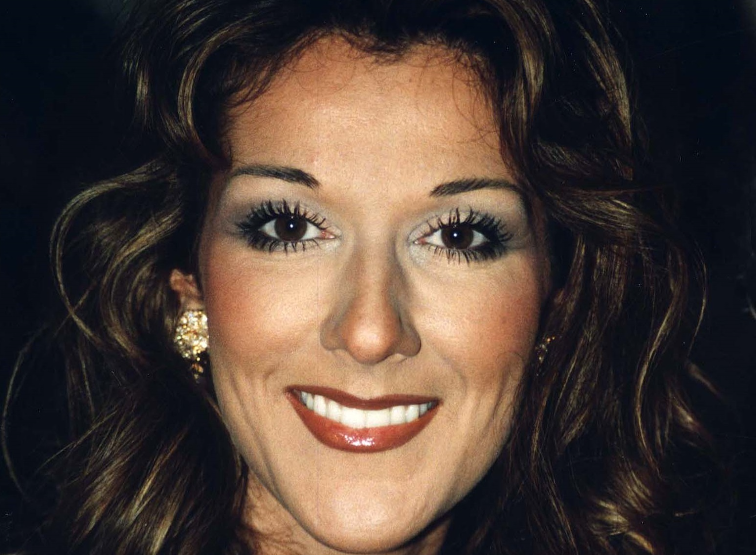 Portrait of Canadian singer Céline Marie Claudette Dion