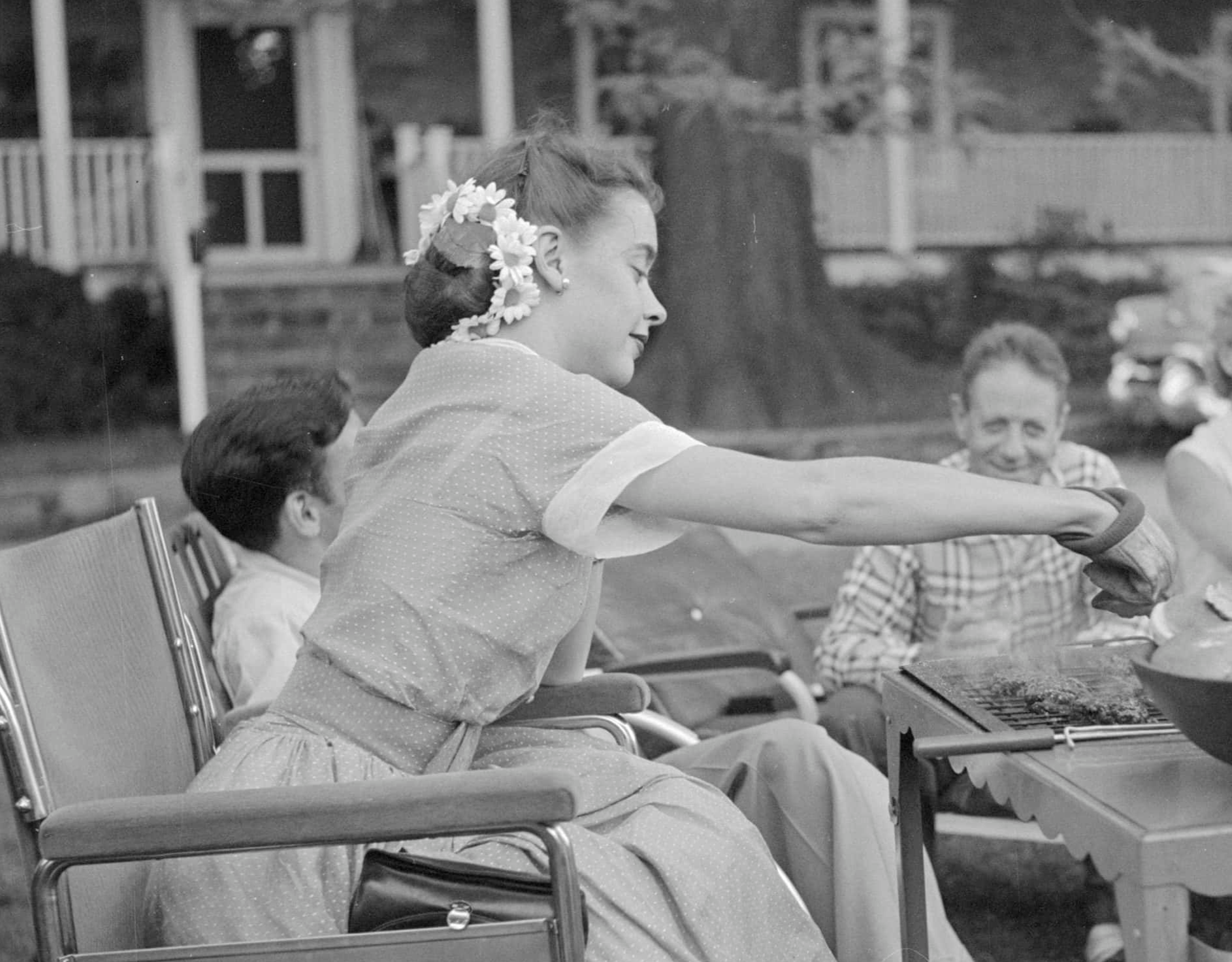 Susan Peters Barbecuing