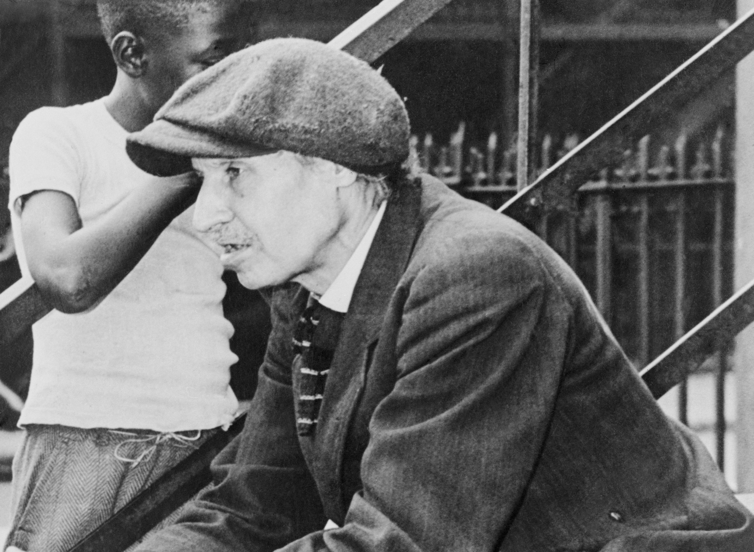 Portrait of Langley Collyer Sitting on Front Steps