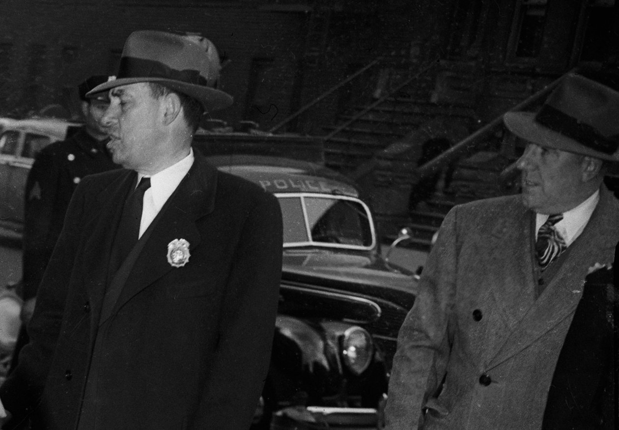 Police at Langley and Homer Collyer's Fifth Avenue mansion