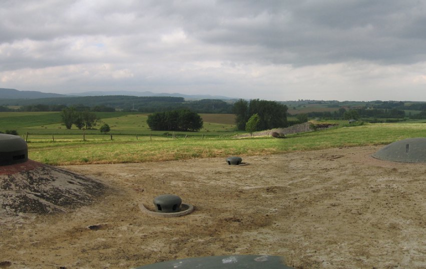 The view from a battery at Ouvrage Schoenenbourg in Alsace