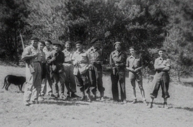 SOE soldiers and Maquisards in Savourmon, August 1944