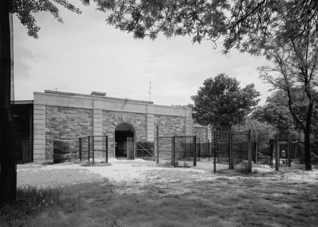 View looking southeast toward north wall - National Zoological Park Washington DC