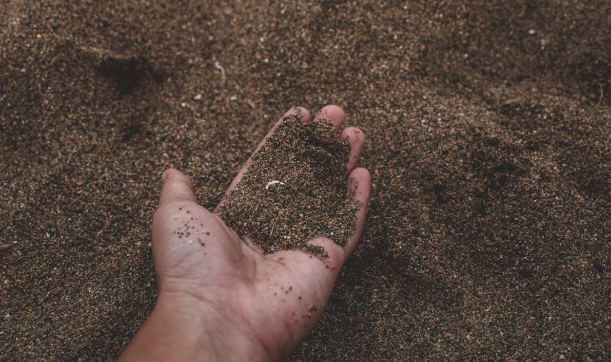 Sand in hand