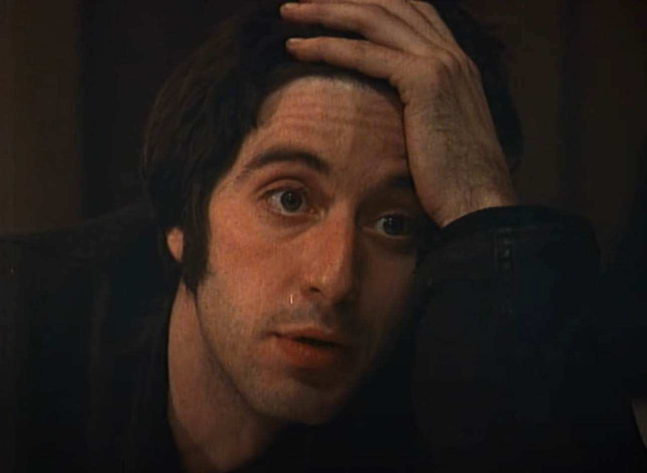 Screenshot of Al Pacino from - The Panic in Needle Park (1971)