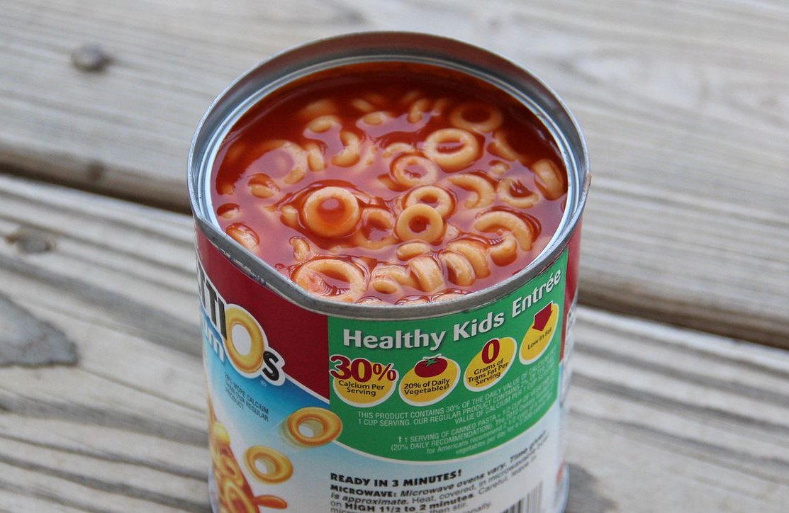 Opened Can Of SpaghettiOs
