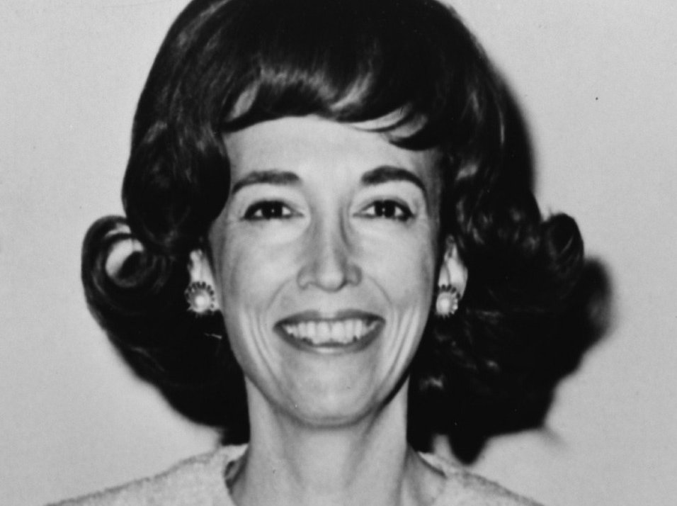 Helen Gurley Brown smiling at the camera
