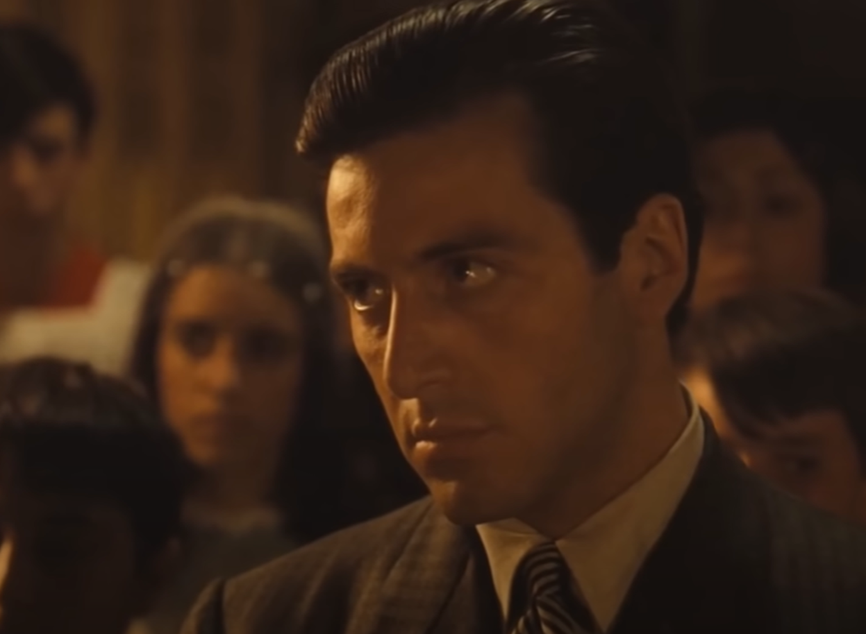 Screenshot of Al Pacino from - The Godfather (1972)