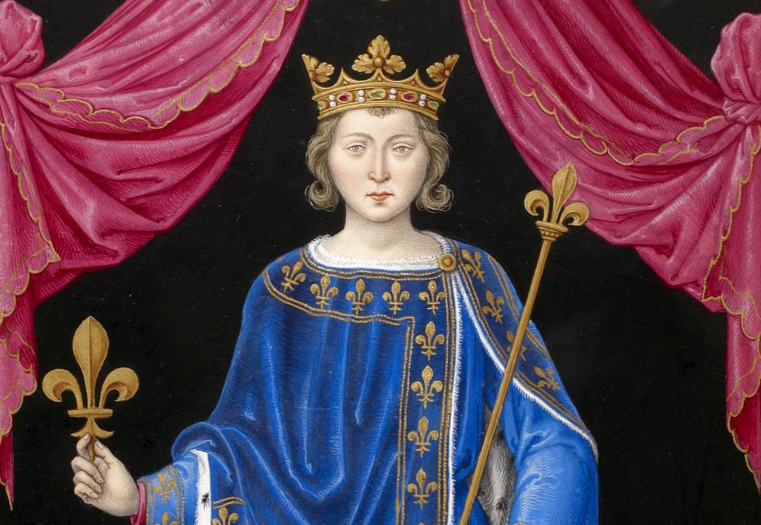 Philip IV the Fair portrait in blue attire