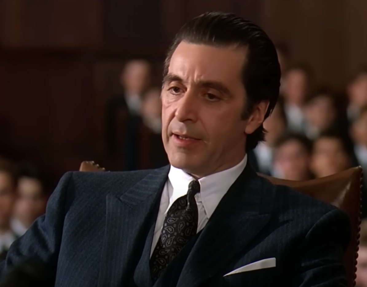 Screenshot of Al Pacino from - Scent of a Woman (1992)